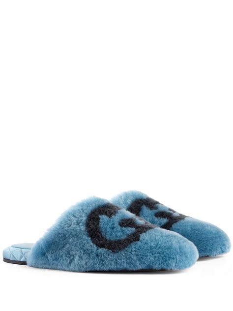 gucci slippers dames sale|gucci fluffy slippers.